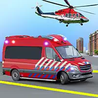 Ambulans Kurtarma Oyunu Ambulans Helikopteri
