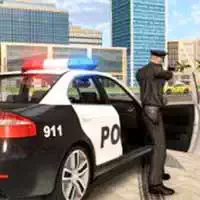 الكرتون سيارة الشرطة الشرائح