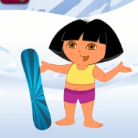 Viste A Dora Esquiando