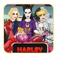 เกมส์แต่งตัว: Harley และ Bff Pj Party