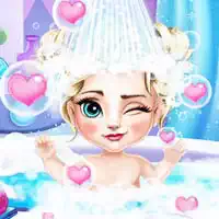 ຄວີນນ້ຳກ້ອນ Elsa Baby Bath