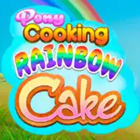 Pony Kocht Regenbogenkuchen