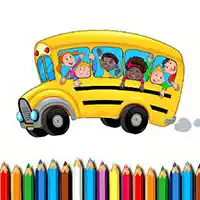 Livro Para Colorir De Ônibus Escolar