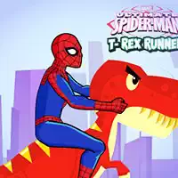 Spiderman T-Rex Runner schermafbeelding van het spel