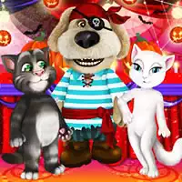 talking_tom_and_angela_halloween_party গেমস