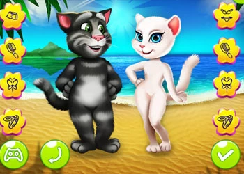 Angela És Tom Beach Vacation játék képernyőképe