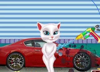Ângela Limpeza De Carros captura de tela do jogo