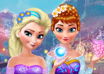 Anna និង Elsa Makeover រូបថតអេក្រង់ហ្គេម
