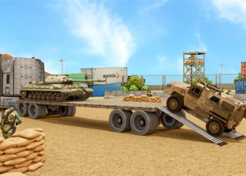Camión Transportador De Máquinas Del Ejército captura de pantalla del juego