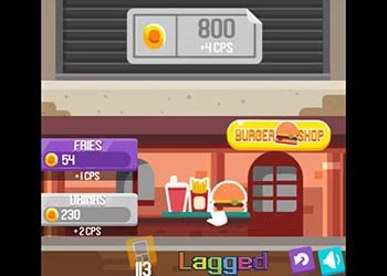 Burger Clicker game screenshot