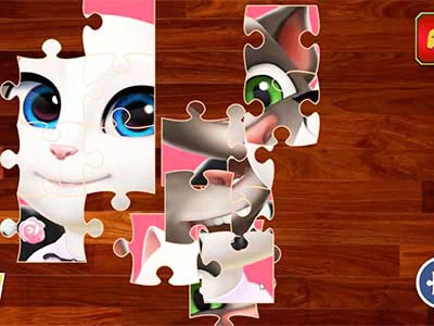 Cartoon Talking Tom Jigsaw Puzzle captură de ecran a jocului