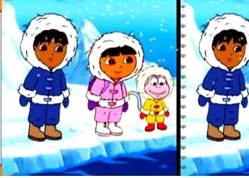 Dora Find Differences game screenshot
