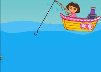 Dora Fishing captură de ecran a jocului