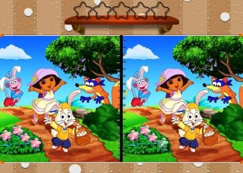 Dora Happy Easter 違いを見つける ゲームのスクリーンショット