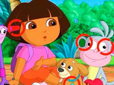 Dora Spot The Difference game screenshot