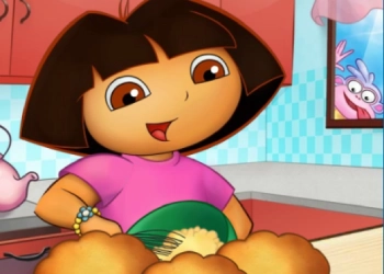 Dora Yummy Cupcake game screenshot