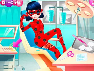 Dotted-Girl-Krankenwagen Für Superheld Spiel-Screenshot