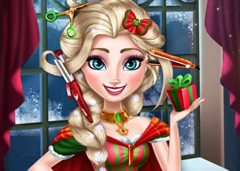 Elsa Jõulud Ehtsad Juukselõikused mängu ekraanipilt