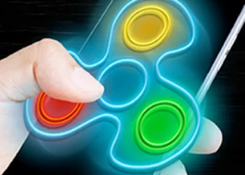 Fidget Spinner Neon Glow game screenshot