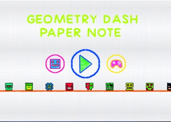 Geometri Dash Kağıt Notu oyun ekran görüntüsü