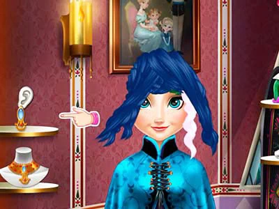 Coupes De Cheveux Réelles De Princesse De Glace capture d'écran du jeu