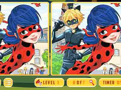 Ladybug Differences game screenshot