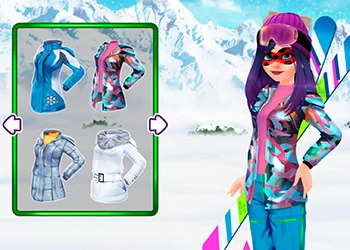 Masca Lady Ski Time captură de ecran a jocului