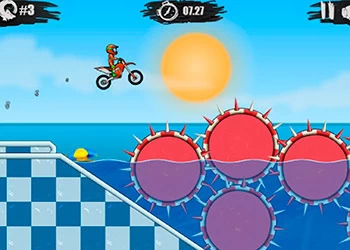 Moto X3M Pool Party skærmbillede af spillet