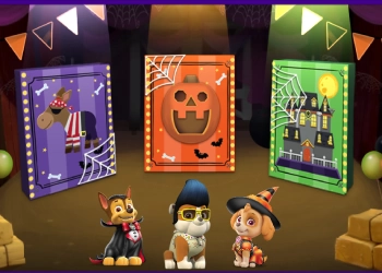 Paw Patrol: Halloween Puzzle Party pamje nga ekrani i lojës