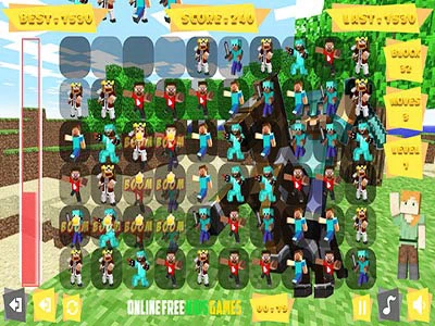 Pixel Craft Match 3 capture d'écran du jeu