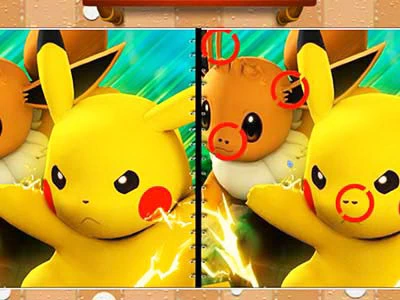 Pokémoni Odhalte Rozdíly snímek obrazovky hry