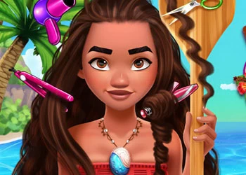 Polynesian Princess Real Haircuts game screenshot