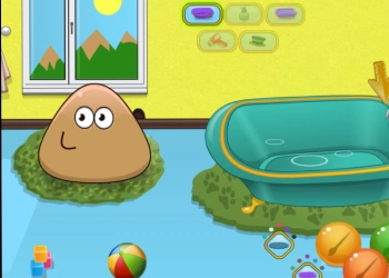 Pou Baby Bathing game screenshot