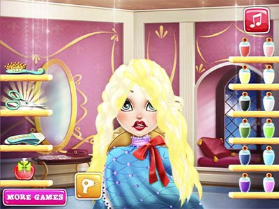 Prawdziwe Fryzury Księżniczki zrzut ekranu gry