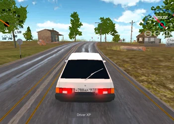 Motorista De Carro Russo captura de tela do jogo