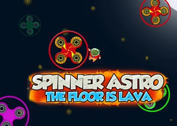 Spinner Astro The Floor Este Lavă captură de ecran a jocului