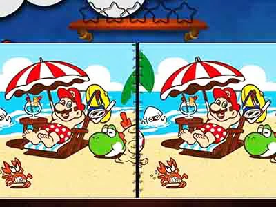 Diferențele Super Mario captură de ecran a jocului