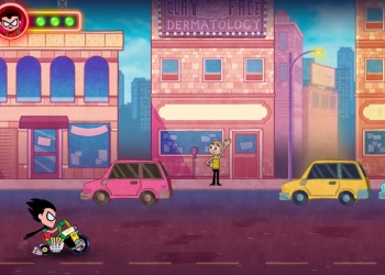 Teen Titans Go: Rider's Block екранна снимка на играта