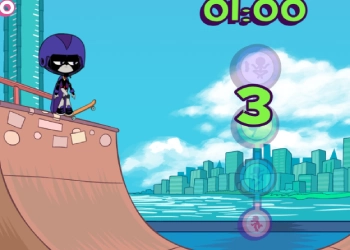 Teen Titans Go: Rock-N-Raven captura de pantalla del juego