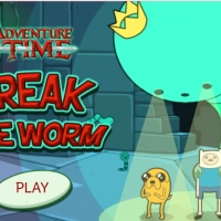 adventure_time_break_the_worm гульні