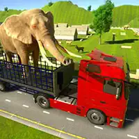 Tierfrachttransporter-Lkw-Spiel 3D