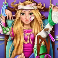 Blonde Prinses Rapunzel Ziekenhuis Herstel schermafbeelding van het spel