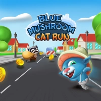 blue_mushroom_cat_run ເກມ