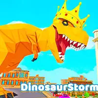 Dinozaurburza.io zrzut ekranu gry