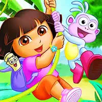 Dora Exploring Jigsaw game screenshot