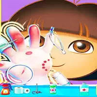 Dora Hand Doctor Қыздарға Арналған Қызықты Ойындар Онлайн