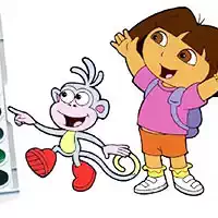 Dora The Explorer Գունազարդման Գիրք