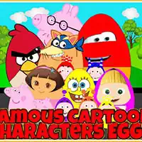 Berühmte Zeichentrickfiguren Eier