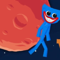 Huggy Wuggy in space game screenshot