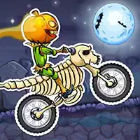 Moto X3M Spooky Land game screenshot